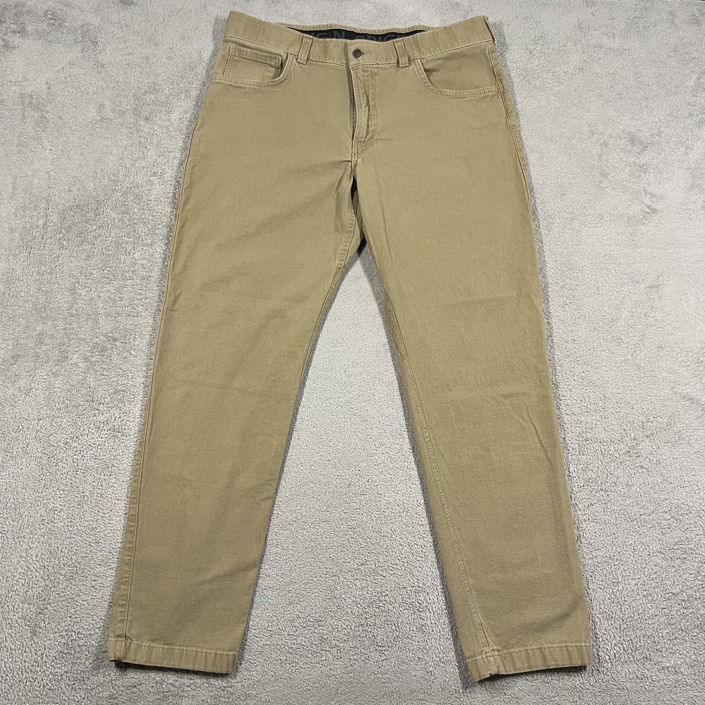 Origin USA Moab Pants Mens 38x32 Khaki Straight Stretch Cotton